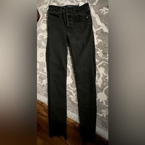 Abercrombie & Fitch Black Wash High Waisted Skinny Jeans